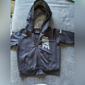 Toddler Nike Kids Dry Fit Black Hoodie Full Zip 3T